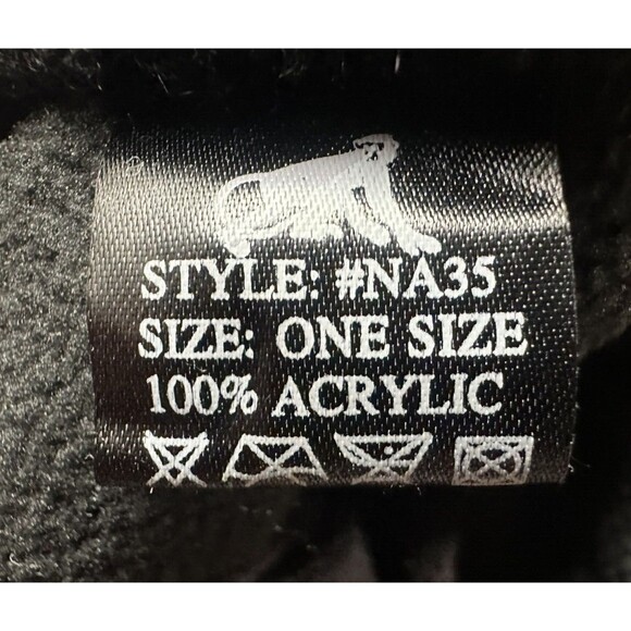 Penguin unisex boys girl size 4-16 winter hat multicolor with pompom ear flaps - Picture 4 of 4